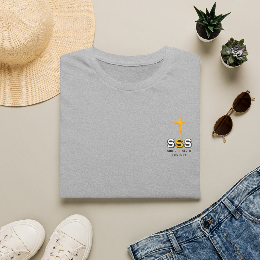 Sober & Saved Society T-Shirt — Faith-Based Recovery Tee