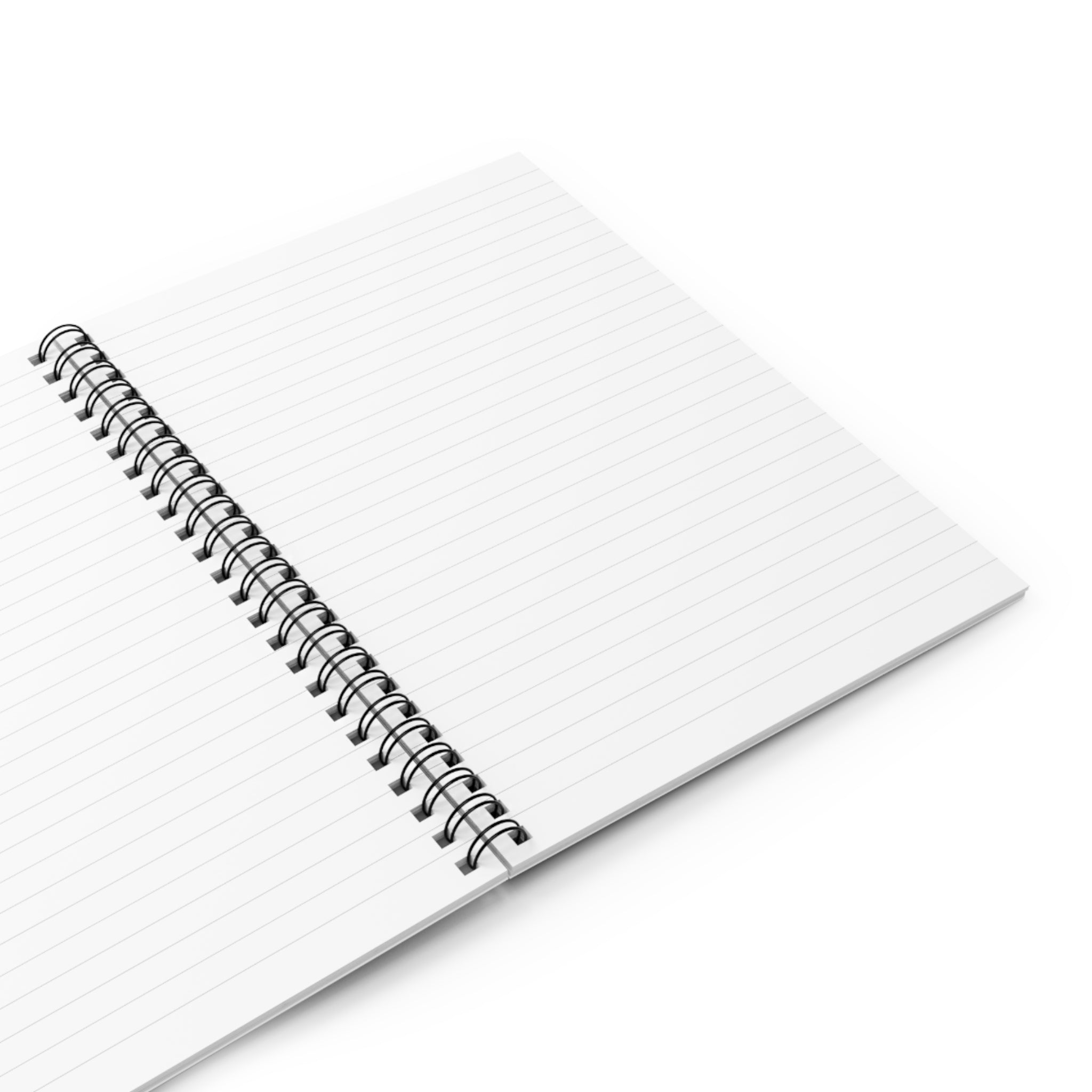 Sober & Saved Society Spiral Notebook — Christian Journal with Gold Cross (Ruled)